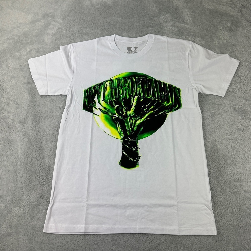 Vlone x Never Broke Again "Slime" NWOT Men's Size Medium T-shirt White Made USA